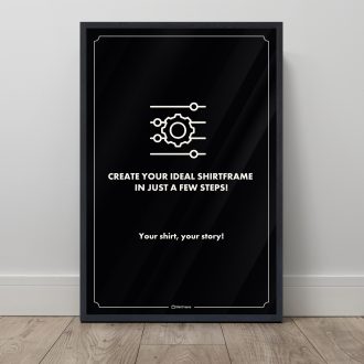 Jersey frame with custom text