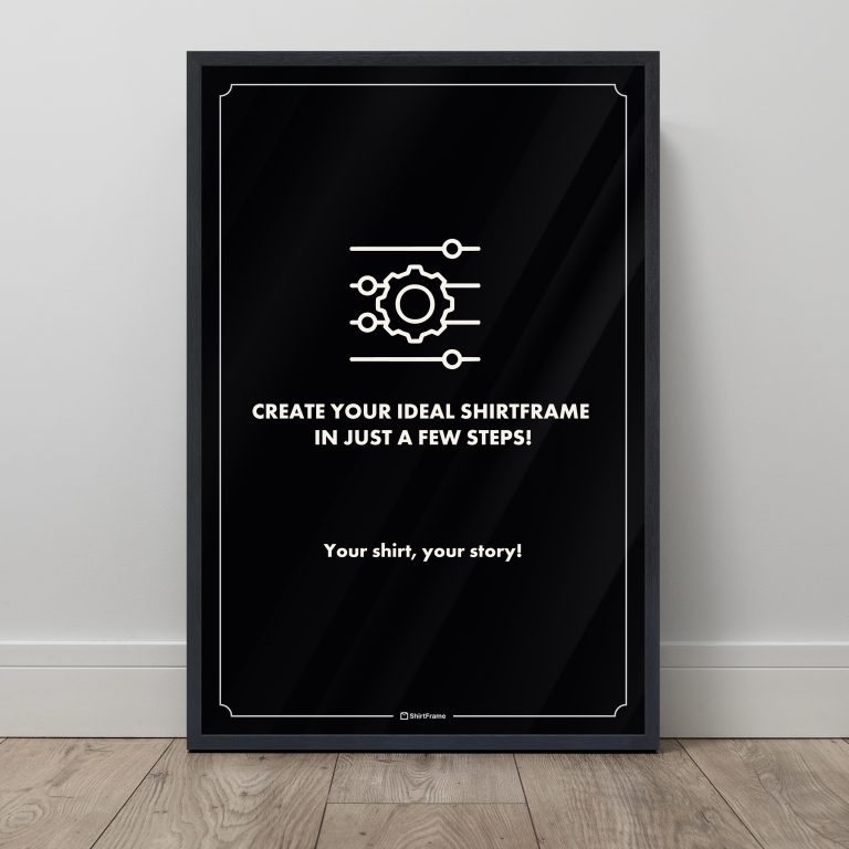 Jersey frame with custom text