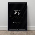 Jersey frame with custom text